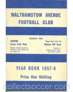 Walthamstow Avenue Year Book 1957-1958