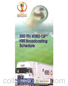 2002 World Cup KBS Broadcasting Schedule