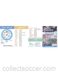 2002 World Cup - Useful Numbers & Websites guide