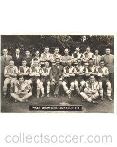 West Bromwich Amateur FC Photocard