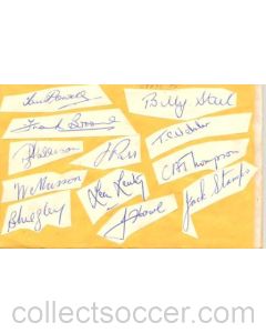 West Ham United and Derby County old autographs