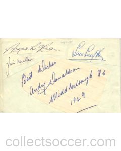 Wolverhmpton Wanderers and Derby County old autographs