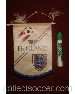 England - World Cup 1980-1982 - Pennant once property of the football referee Neil Midgley