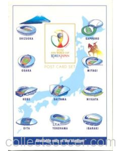 2002 World Cup Official Japanese Stadium Postcard Set