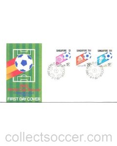 World Cup Soccer 1982 in Singapore first day cover of 09/07/1982