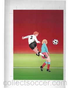 1982 World Cup Original Artwork for match box label - Cornish Match Company