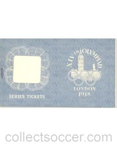 1948 XIVth Olympiad London Series Tickets wallet