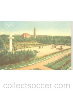 1952 15th Olympic Games in Helsinki, Finland colour postcard, featuring the The Cementary of War Heroes