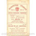 Accrington Stanley v Bury official programme 05/03/1958