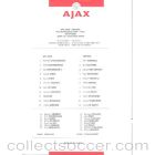 ajax v chelsea 2010 football teamsheet