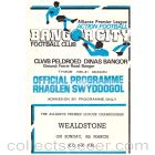 1981 Bangor City v Wealdstone Football Programme