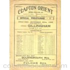 Clapton Orient v Gillingham official programme 25/12/1935