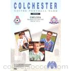 Colchester vChelsea official programme 04/08/1993 pre-season friendly