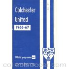 Colchester United v Reading official programme 25/02/1967