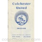 Colchester United V Millwall 6/11/54 Football Programme