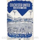 Colchester United FC V Bristol City FC Football Progamme 21/01/1961