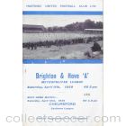 1959 Hastings United v Brighton and Hove Albion Football Programme