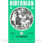 Hibernian v St. Mirren official programme 19/01/1980 Scottish Premier League