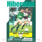 Hibernian v Anderlecht official programme 15/09/1992 UEFA Cup
