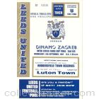 1967 UEFA Fairs Cup Final Official Programme Leeds United v Dynamo Zagreb 06/09/1967