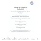 Leicester City v Chelsea menu 11/01/2004