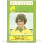 norwich v leicester football programme 1975