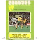 Norwich v Newcastle United Football Programme 1975