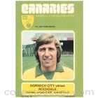 1976 Norwich City v Rochdale FA Cup Football programme