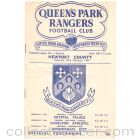 1954 football programme queens park rangers v newport county