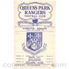 1953 Queen's Park Rangers v Nuneaton Borough Football Programme in mint condition for the match played on the 12th December 1953.