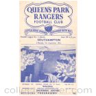 Queen's Park Rangers v Southampton Football Programme in mint condition from the match played on the 7th September 1953.