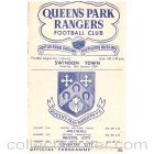 1954 Queens park rangers v swindon town football programme