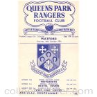 Queen's Park Rangers v Watford Football Programme for the match played on the 24th October 1953 in mint condition.