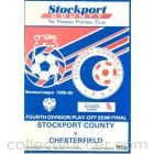 Stockport County v Chesterfield official programme 16/05/1990 4th Division Play-Off Semi-Final