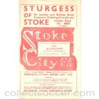 Stoke City v Blackpool official programme 11/11/1950