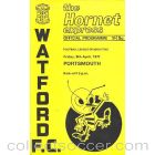 Watford v Portsmouth official programme 09/04/1971 Football League