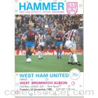West Ham United v West Bromwich Albion official programme 10/11/1981
