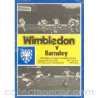 Wimbledon v Barnsley official programme 14/05/1979