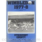 Wimbledon v Stockport County official programme 22/04/1978