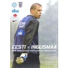 2007 Estonia v England official programme Estonian produced in Estonian 06/06/2007