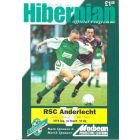 Hibernian v Anderlecht official programme 15/09/1992 UEFA Cup