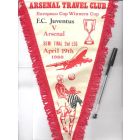 Juventus v Arsenal 19/04/1980 Cup Winners Cup Semi-Final pennant