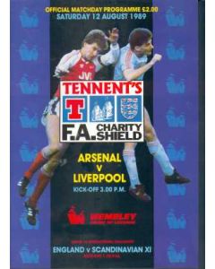 1989 Charity Shield Official Programme Arsenal v Liverpool