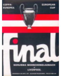 1977 European Cup Final Liverpool v Borrusia Monchengladbach Programme 25/05/1977
