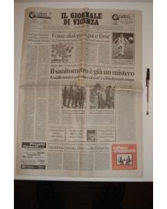 Il Giornale di Vicenza newspaper of 02/04/1998, covering Vicenza v Chelsea in a semi-final