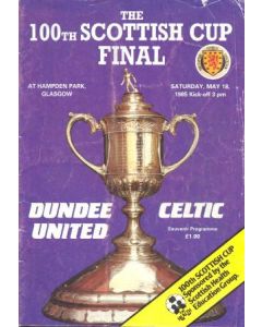 1985 Scottish Cup Final Programme - 100th Scottish Cup Final