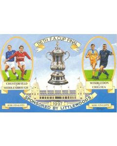 1997 F.A. Cup Semi-Finals postcard 116th FA Cup Final