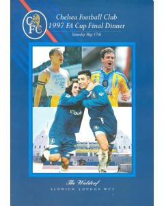 Chelsea 1997 FA Cup Final Dinner menu 17/05/1997