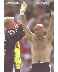 1998 World Cup in France Schmeichel & Barthez postcard