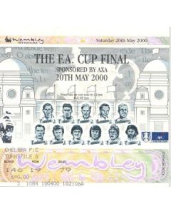 2000 FA Cup Final ticket Aston Villa v Chelsea 20/05/2000